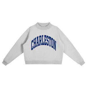 Sweat-shirts à capuche imprimés Charleston style preppy, unisexe, coupe ample, col montant, molleton épais 100% coton, vente en gros - Product Image 2