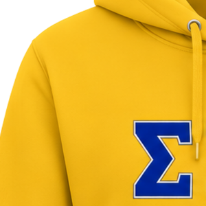 Sudadera con Capucha Universitaria para Mujer Sigma Gamma Rho, Sudadera Amarilla con Gráfico de Hermandad Griega, Ropa Casual para el Campus y la Calle, Personalizada - Product Image 3