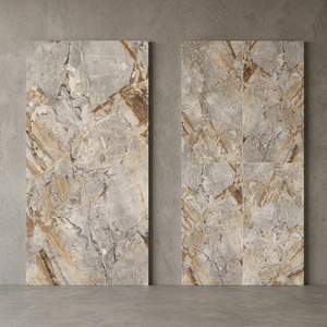 Dalles de céramique en pierre frittée de grande taille 1200x2400mm pour panneaux muraux de luxe, cuisines modernes, chambres et usage extérieur - Product Image 1