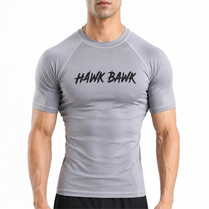 Camiseta de Compresión de Manga Corta para Hombre, Ajuste Deportivo, Comodidad Premium, Estilo Activo, Secado Rápido, Elástica, Flexible y Potente - Product Image 1