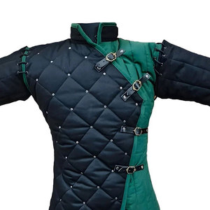 Manteau Gambeson matelassé médiéval en coton épais, costume de guerrier Viking pour LARP, SCA, reconstitution historique, cosplay, vêtements de scène - Product Image 3