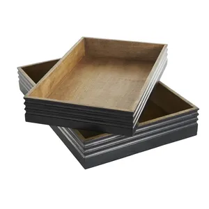 Plateau de service en fer artisanal de qualité supérieure avec finition or antique pour la décoration de la maison de luxe, style américain écologique en céramique ronde - Product Image 5