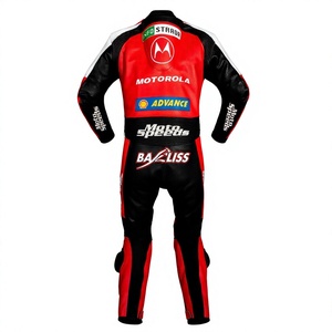 Traje de Carreras Troy Bayliss WSBK Ducati 1 Pieza de Cuero Vacuno/Canguro para Moto de Pista/Conducción/Monos de Moto para Motociclistas Profesionales - Product Image 2