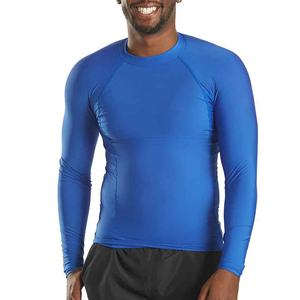 <b>Mens</b> Raglan Rash Guard Shirt Long Sleeve Quick Dry Stretch UV Protection <b>Swim</b> Surf Training Sports <b>Top</b> Breathable Fitness - Product Image 6