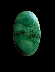 Cabujón de Jade Verde Natural, Corte Triangular, Pulido, Gema Suelta para Joyería - Product Image 1