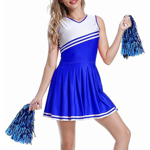 Ensembles d'uniformes de cheerleading de haute qualité, hauts et shorts imprimés par transfert thermique avec logos et couleurs personnalisés - Product Image 4