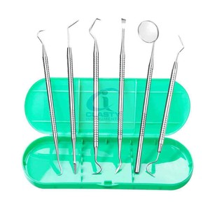 Kit d'instruments dentaires 6 pièces, outils de nettoyage de composites, outils de restauration dentaire, ensemble d'outils dentaires professionnels, équipement dentaire OEM - Product Image 1