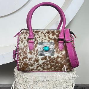 Sacs Speedy en cuir de vache véritable de style western vintage, multi-usages, faits à la main, unisexes, sac de voyage, cuir à poils, parfait pour les femmes - Product Image 1