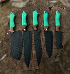 Juego de Cuchillos de Cocina al por Mayor, Grado Industrial, OEM, los Mejores Cuchillos de Chef Profesionales Forjados a Mano de Acero con Alto Contenido de Carbono, Alta Calidad - Product Image 3