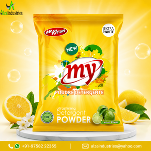 Lemon Fragrance OEM <b>Laundry</b> <b>Detergent</b> Powder | High Foam Ultra White Clothes Cleaner | Strong Stain Remover Bulk Export Quality - Product Image 1