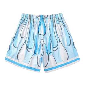 Pantalones Cortos Deportivos para Hombre, Transpirables, con Diseño de Logotipo Personalizado, Gráfico Sublimado, de Alta Calidad, 100% Poliéster, Malla Sólida - Product Image 2