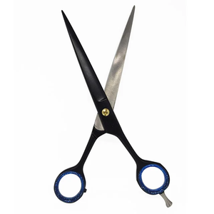 Tegra Surgical Wholesale Custom Logo Professional Stainless Steel Right-<b>Handed</b> Medium Handle Durable 400c Black Hair Scissors - Product Image 2