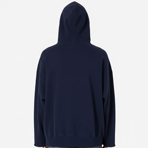 Vêtements d'hiver de haute qualité pour hommes, sweats à capuche en molleton épais 580 g/m², fermeture éclair, basiques, 100 % coton, coupe ample, brodés - Product Image 2