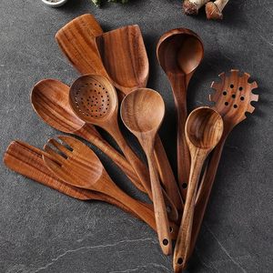 Wholesale Wooden Cooking Utensils <b>Set</b> 12-Piece Oven/<b>Microwave</b>/Dishwasher Safe Kitchen Tools - Product Image 3