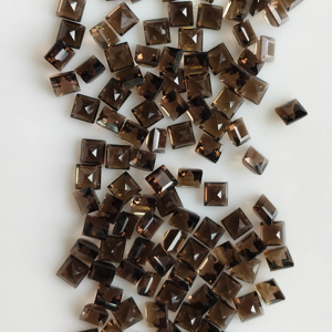 ควอตซ์สโมคกี้ธรรมชาติ 5 มม. ทรงสี่เหลี่ยมเจียระไนแบบสเต็ปคัท คุณภาพดีที่สุด พลอยเม็ดเดี่ยวสำหรับทำเครื่องประดับและสร้อยคอ - Product Image 4