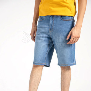 Shorts en coton extensible tricoté pour homme, coupe droite, décontracté, avec fermeture boutonnée et zippée, tissu durable pour l'été, les voyages, les week-ends et le quotidien - Product Image 4