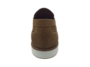 Mocasines de Gamuza Marrón para Hombre, Sin Cordones, Punta Redonda, Transpirables, con Entresuela de EVA y Suela de Goma, para Todas las Temporadas, Zapatos Casuales - Product Image 4