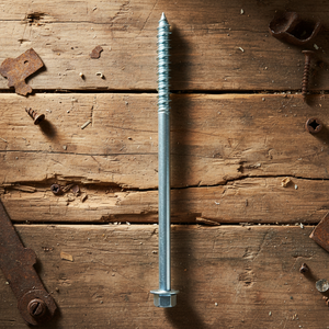 Tornillos para Madera de Alta Resistencia con Cabeza Hexagonal, Acero al Carbono Zincado, Métricos/Pulgadas, Clase 4.8 y 6.8, Marca PDC, Rosca Parcial - Product Image 1