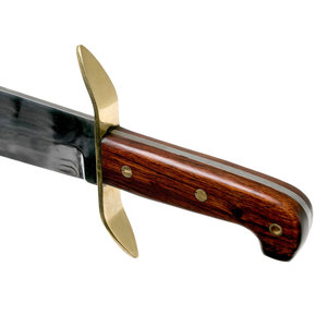 Cuchillo Bowie de Acero Inoxidable con Mango de Madera, Hoja Fija, Herramienta Utilitaria para Campismo, Supervivencia y Aventuras al Aire Libre - Product Image 3