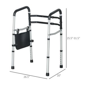 Adjustable Height Toilet Safety Rails Stainless Steel Shower <b>Grab</b> <b>Bar</b> Hospital Walking Aid - Product Image 2