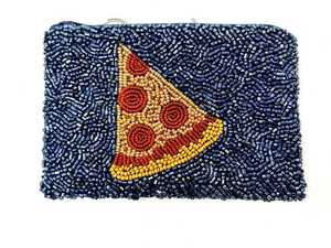 Handmade Luxury Zipper Closure <b>Mini</b> Coin <b>Pouch</b> with Hand Embroidered Beaded Design - Product Image 4
