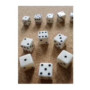 Juego de Dados de Hueso de Búfalo Blanco Moderno, Ecológico y Hecho a Mano, Dados de Juego Premium a Precio de Mayoreo - Product Image 3