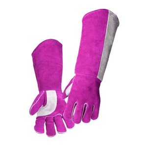 Gants de soudage en cuir de vachette renforcé, manchette de sécurité, résistants à la chaleur et aux étincelles, pour la lutte contre les incendies, la construction et usage général - Product Image 5