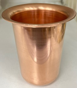 Verre à eau en cuivre de style contemporain, verre à eau en cuivre moderne, finition colorée, verre à eau en cuivre à usage personnalisé - Product Image 3