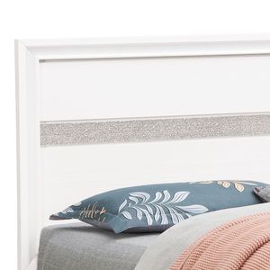 Cama Queen Madrid G02390B Tapizada en Blanco - Product Image 4