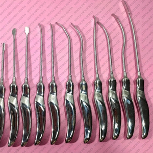 Kit d'élévateurs et de dissecteurs endoscopiques premium pour lifting des sourcils et lifting facial, en acier inoxydable, instruments de chirurgie plastique pour rajeunissement facial, certifié CE - Product Image 5