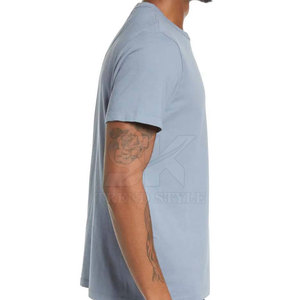 T-shirts unis à poche de haute qualité en coton, marque privée, en gros - Product Image 3