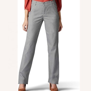 Pantalones chinos, novedad de 2025, venta al por mayor, Pantalones rectos de alta calidad, Pantalones chinos de mezcla de algodón, pantalones de Golf informales formales para mujer - Product Image 1