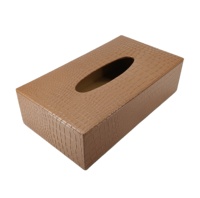 Boîtes à mouchoirs en cuir imprimé croco, porte-serviettes, support de rangement, articles de luxe de haute qualité, prix de gros, décoration