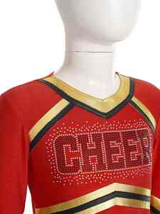 ชุดเด็กผู้หญิงทนทาน ยืดหยุ่นสูง เหมาะสำหรับกิจกรรมกีฬา ชุดนักเรียน ชุดเชียร์ลีดเดอร์ - Product Image 2