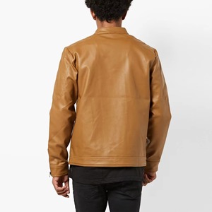 New Leather Jacket Men's Middle-aged Jacket Men's Thin Middle-aged Customized Soft Leather Jacket by <b>Maximize</b> Wear - Product Image 2