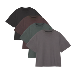 T-shirt Homme Oversize en Coton de Haute Qualité avec Impression en Relief, Style Vintage, Épaules Tombantes, Luxe, Grammage Lourd, Coupe Boxy Courte Personnalisée - Product Image 3