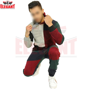 Conjunto Deportivo Informal Personalizado con Sudadera y Pantalones Jogger, Servicio OEM ODM, Traje Deportivo con Capucha y Bloques de Color para Hombre - Product Image 4