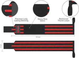 Bandes de maintien de poignet personnalisées pour hommes et femmes, sangles de soutien pour la musculation, réglables, pour la force athlétique, OEM - Product Image 5