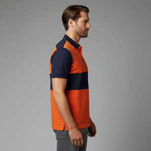 Chemise Homme 100% Coton Haute Qualité avec Logo Personnalisé par Transfert Thermique, Tissu Tricoté Respirant à Séchage Rapide, Couleur Unie, Style Décontracté Streetwear - Product Image 5