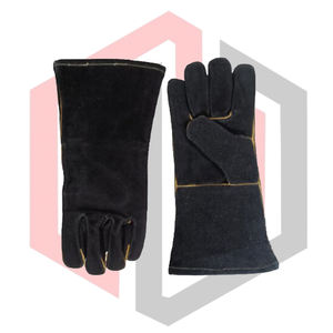 ถุงมือหนังกันไฟคุณภาพสูง ทนความร้อน ใช้สำหรับดับเพลิง ขนาด 14 นิ้ว ปราศจากซิลิโคนและแป้ง - Product Image 4