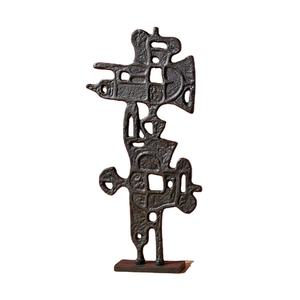Escultura de aluminio decorativa de estilo único Base negra Metal Art Tabletop Accent Hecho a mano Interior Metal Artesanía Exportador - Product Image 1
