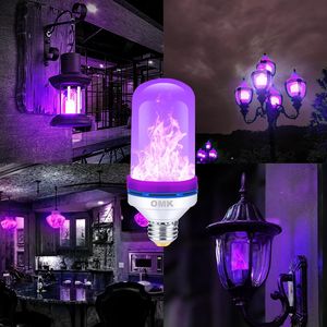 Bombillas LED de Llama Púrpura con Efecto de Parpadeo y Sensor de Gravedad, Base E26, para Decoraciones Navideñas y de San Valentín - Paquete de 2 - Product Image 5