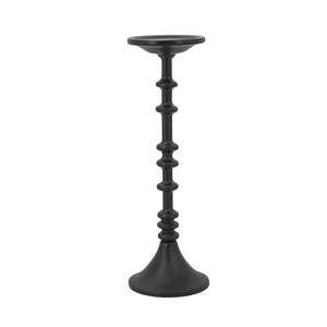 Iron <b>Candlestick</b> Holder Set of 2 Black Metal Candle Holders for Home Decoration Durable Design 13.3 and 11 Inch <b>Tall</b> - Product Image 2