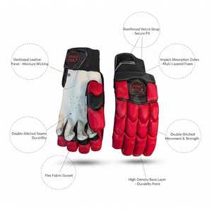 Hand Safety Apparel Cricket Batting <b>Gloves</b> for Men and Youth Protective PU Leather Sports <b>Gloves</b> Breathable Palm Grip <b>Gloves</b> - Product Image 2