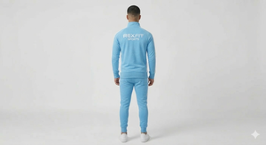 Rexfit Sports Custom Men <b>Plain</b> <b>Tracksuit</b> Slim Fit Full Zipper Streetwear Sportswear Set Men's <b>Tracksuit</b> For Winter Season - Product Image 2