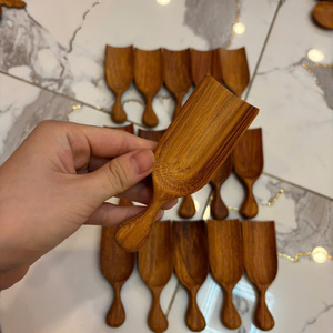 Cuchara de sopa de madera con mango largo, cuchara para mezclar, utensilio de cocina para remover - Macy - Product Image 3