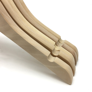 Perchas de madera clásicas de alta calidad y duraderas, muy vendidas, con logotipo personalizado, perchas de madera sin pintar para niños - Product Image 5