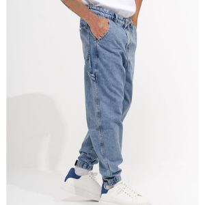 Jean Jogger Homme Personnalisé Taille Élastique Cordon de Serrage Délavé Coupe Décontractée Jambe Droite Denim Décontracté Tendance Toutes Saisons 2026 - Product Image 2