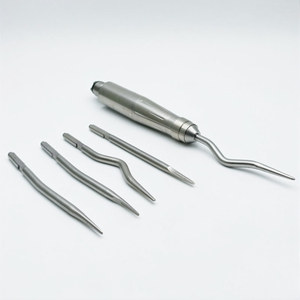 Tooth Air Turbine Dental Luxating Elevator With 5 Tips / Stainless Steel Oral Dental Extraction Surgery Instrument <b>Set</b> - Product Image 4