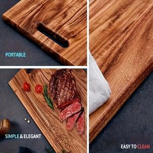 Tabla de Cortar Rectangular Grande con Asa de Fácil Agarre, Construcción Resistente y Superficie Apta para Cuchillos, Ideal para Servir y Uso en la Cocina - Product Image 4